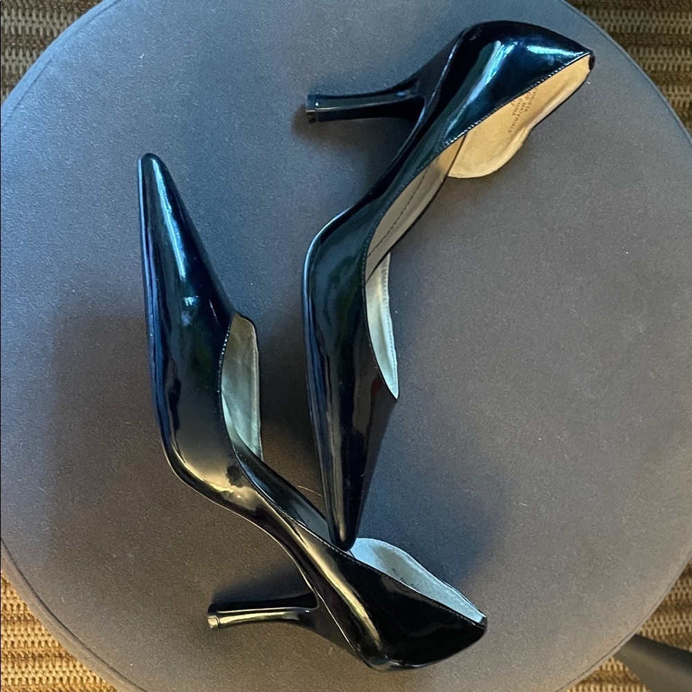Anne Klein Pointed Patent Leather Heels Womens 9 Formal Work Chic - Picture 6 of 8
